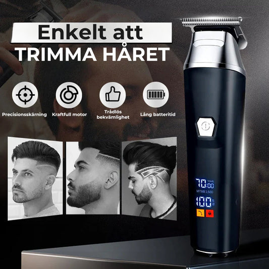 ClipPro™ | Professionell Hårklippningsmaskin med LCD-display