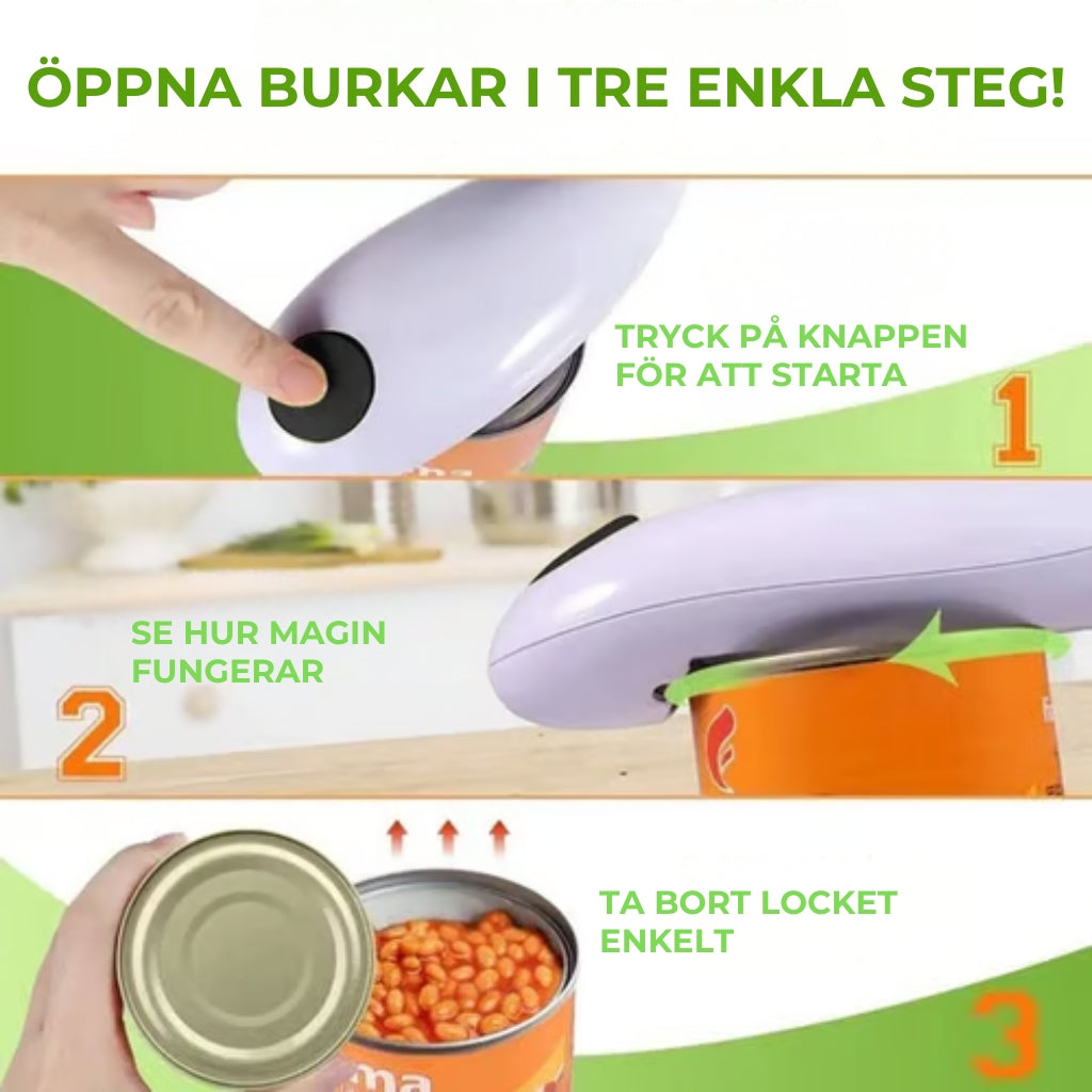 🔥 Automatisk burköppnare