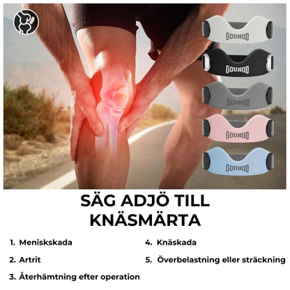 Stödband för knäsmärta och seninflammation (2 band ingår)