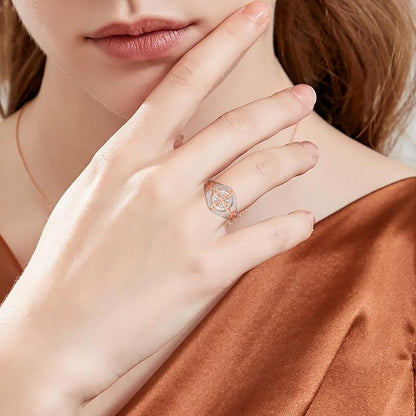 Ring med silverknopp i häxstil
