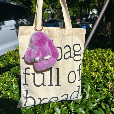 Handgjorda Nyckelring - Bunny PomPom