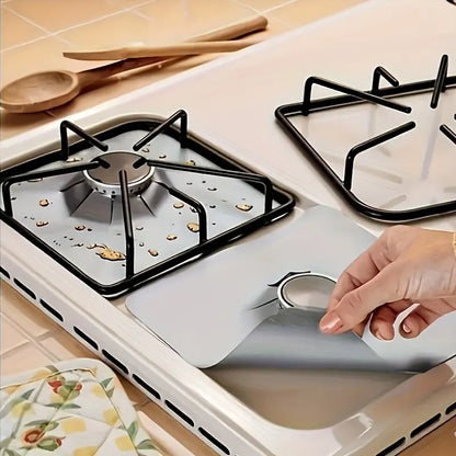 Värmetåliga överdrag för gasspisar (Non Stick) - 4 stycken