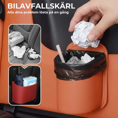 Läderhållare för bil  2-i-1