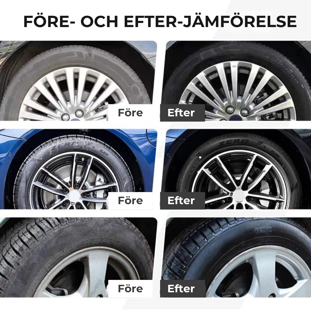 Underhållsspray för bildäck