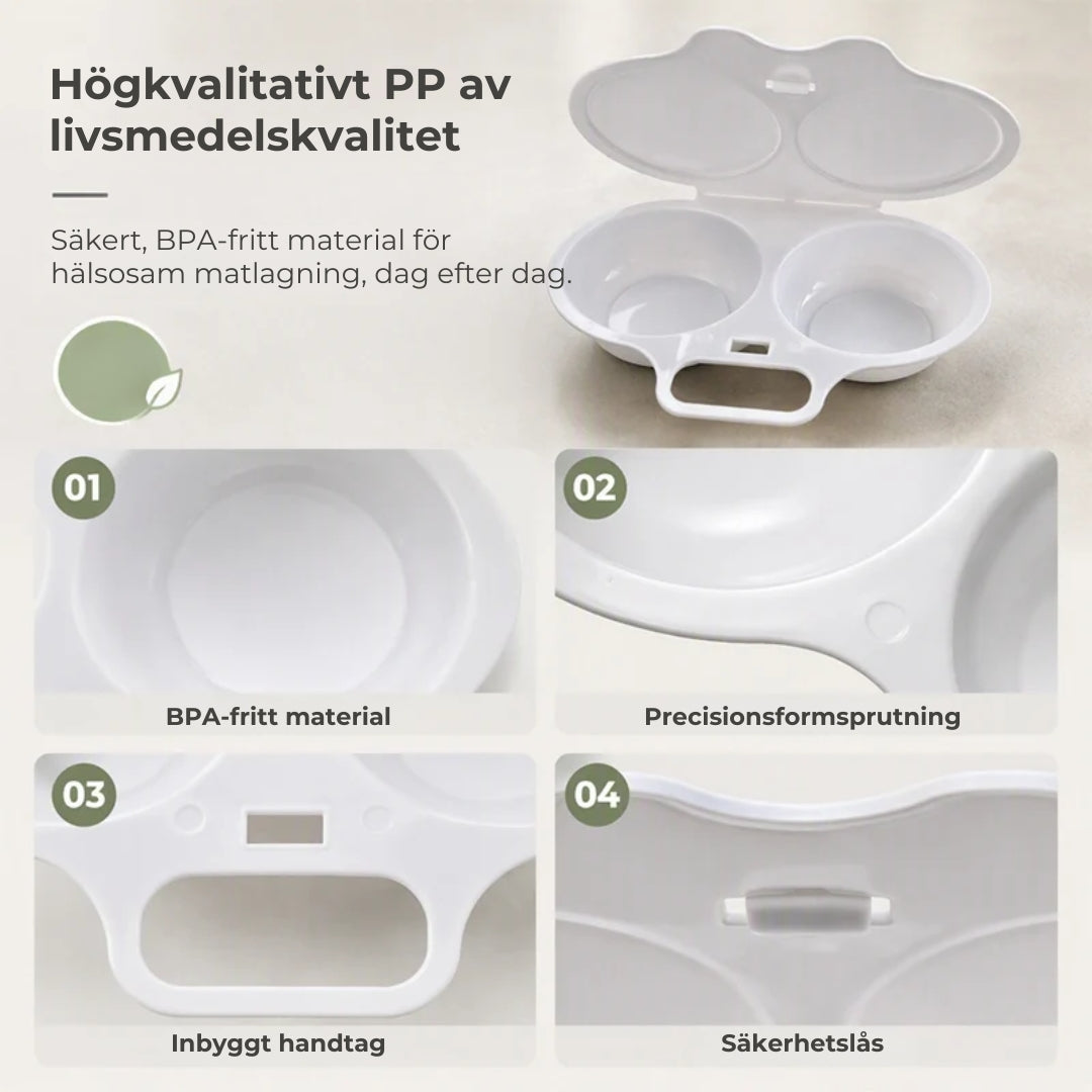 Äggkokare för Micro | Med lock och handtag