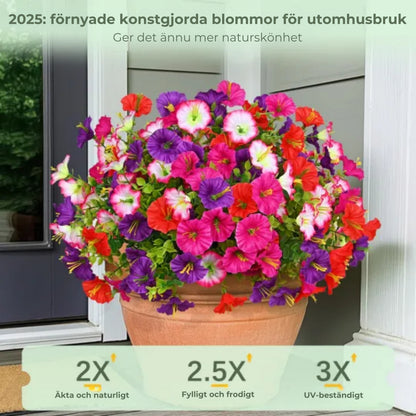 UV-beständigt bukett med konstgjorda blommor