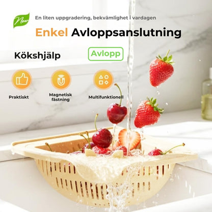Magnetisk hörnsil för diskbänken