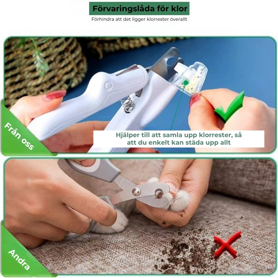 Professionell LED-nagelklippare för husdjur