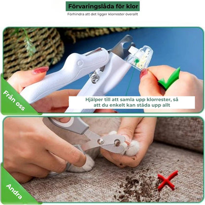 Professionell LED-nagelklippare för husdjur