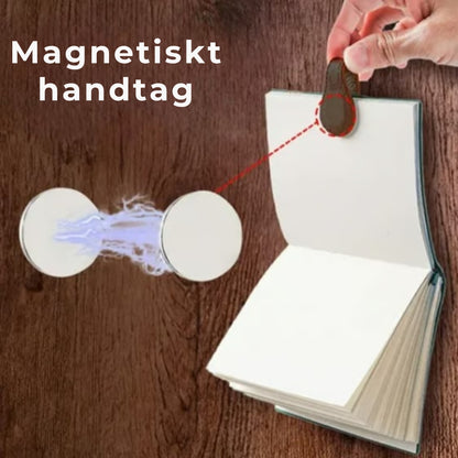 Magnetiska bokmärken i läder