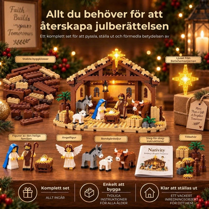 Byggsats | Lysande julkrubba