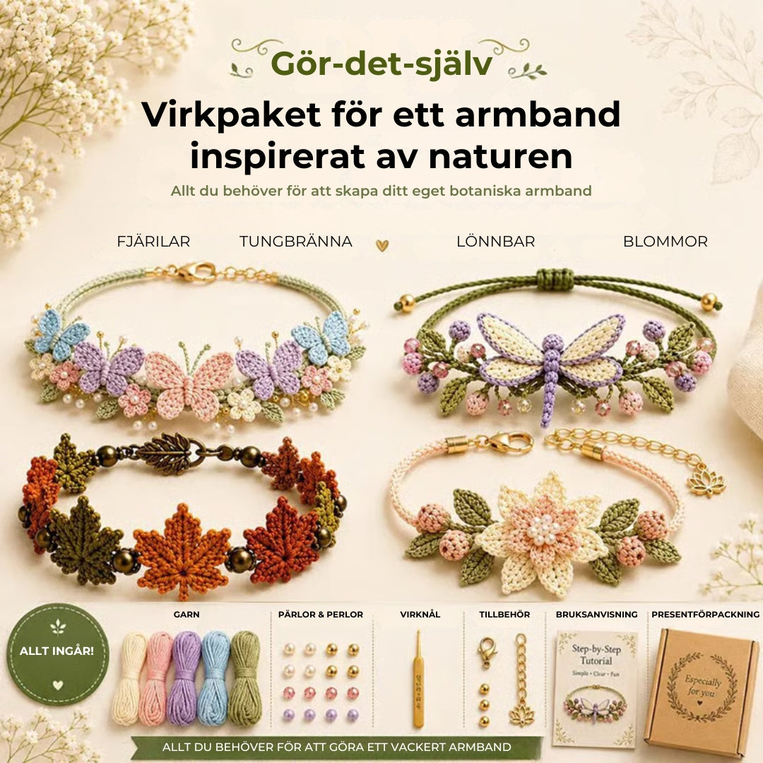 DIY-armband – virkningssats