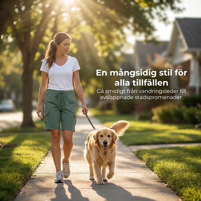 Snabbtorkande cargoshorts med fickor | DAM