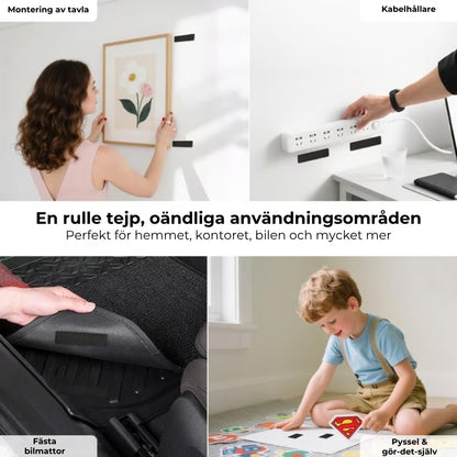 Dubbelsidiga kardborreband | Extra starka och Återanvändbara – 20 PAR