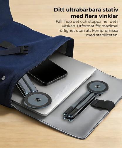 3-i-1 hopfällbar magnetisk elektronikställning