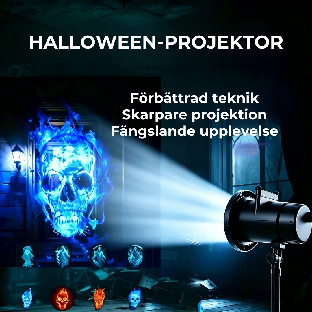 HalloweenProjektor | 10 unika HD-projektionsmönster