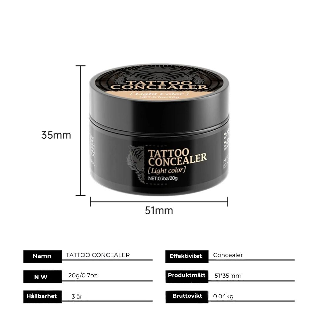 Vattentålig concealer för ärr och tatueringar