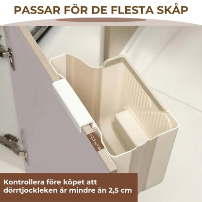 Platsbesparande hopfällbar papperskorg