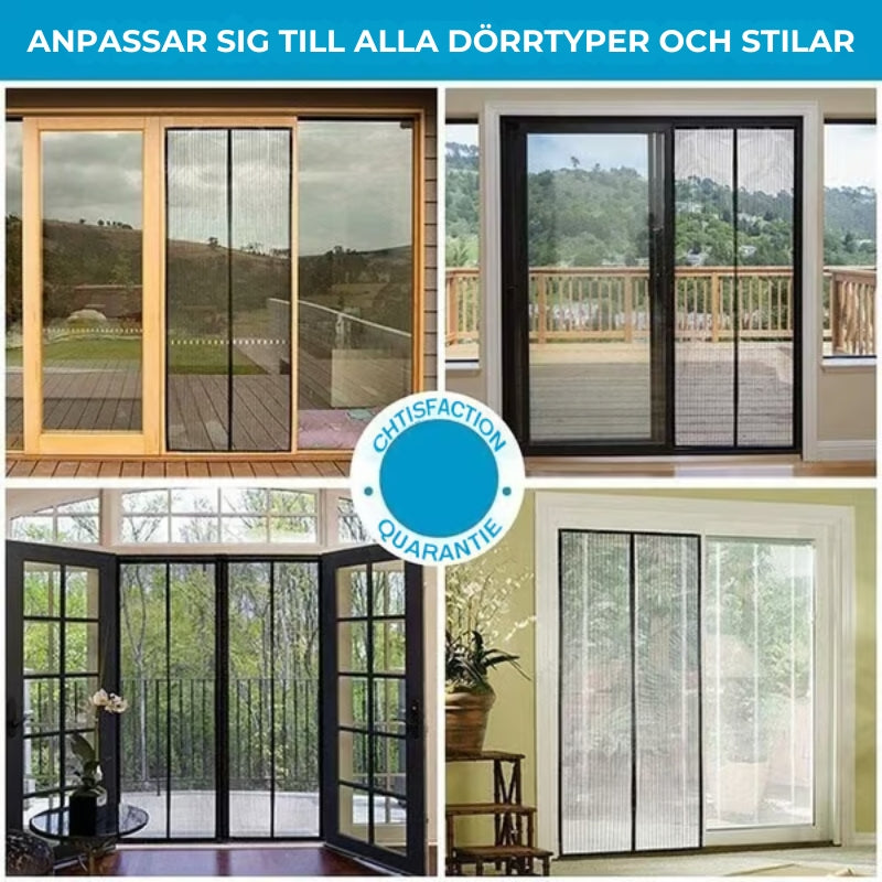 Magnetisk skärmdörr (Installeras på 5 minuter)
