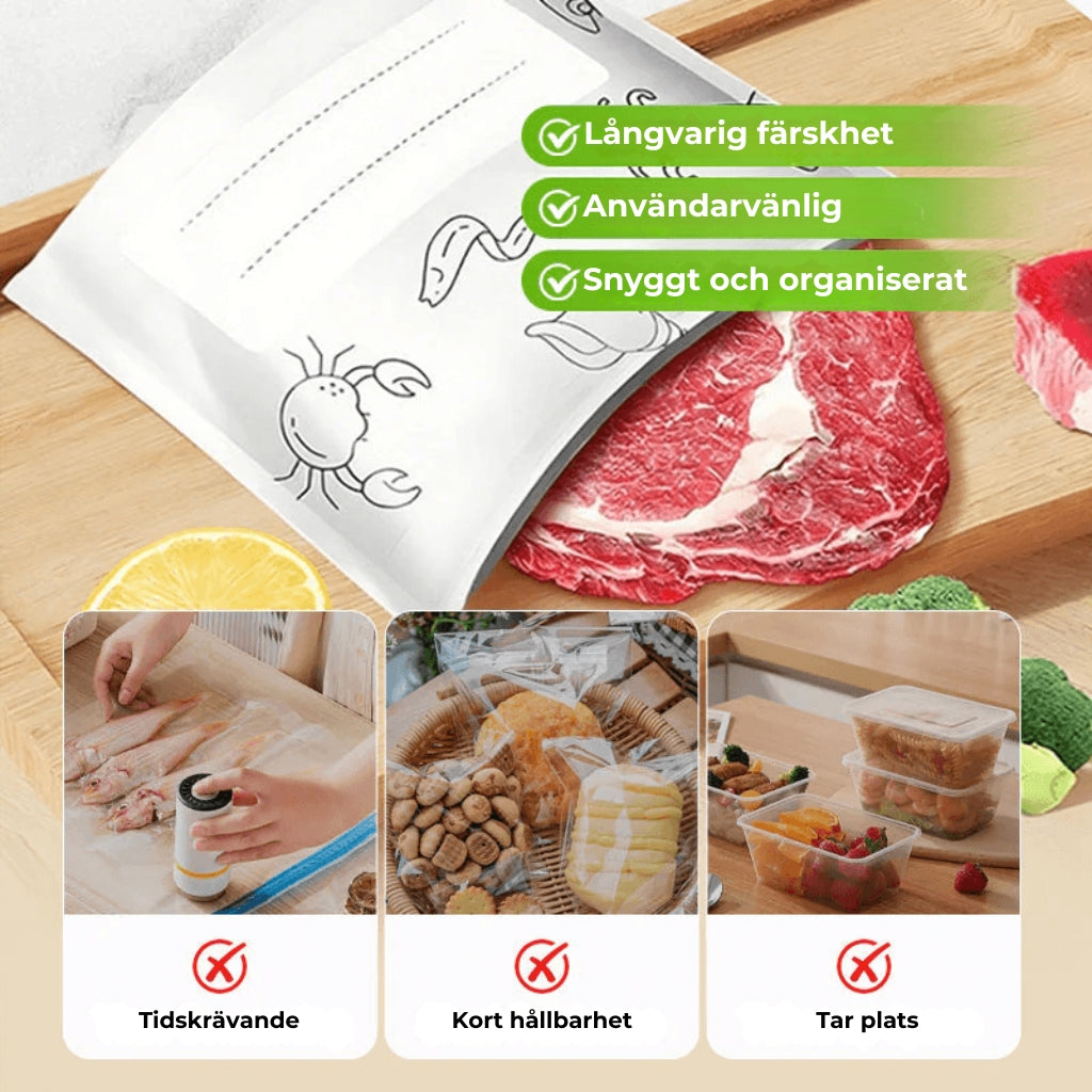 Återanvändbara förslutningsbara förvaringspåsar av aluminiumfolie [30 stycken]