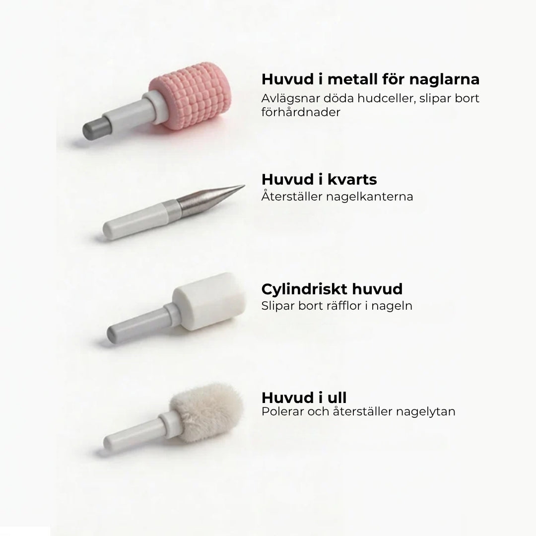 Elektrisk Nagelfil med digital hastighetsreglering