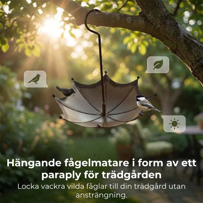 Hängande paraply | Mat- och Vattenskål för Fåglar
