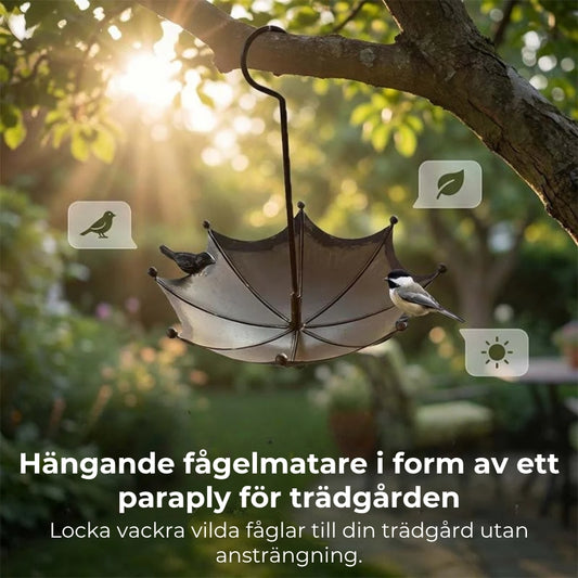 Hängande paraply | Mat- och Vattenskål för Fåglar