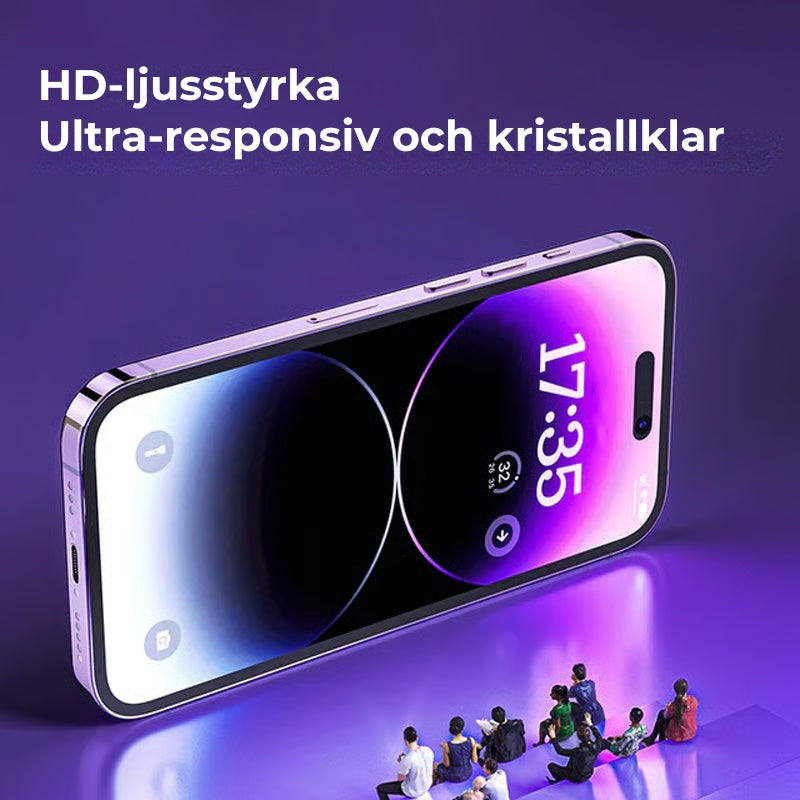 iPhone säkerhetskit – Dammfri härdad skärmfilm