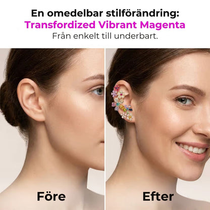 Blommformade örhängen – 2 stycken