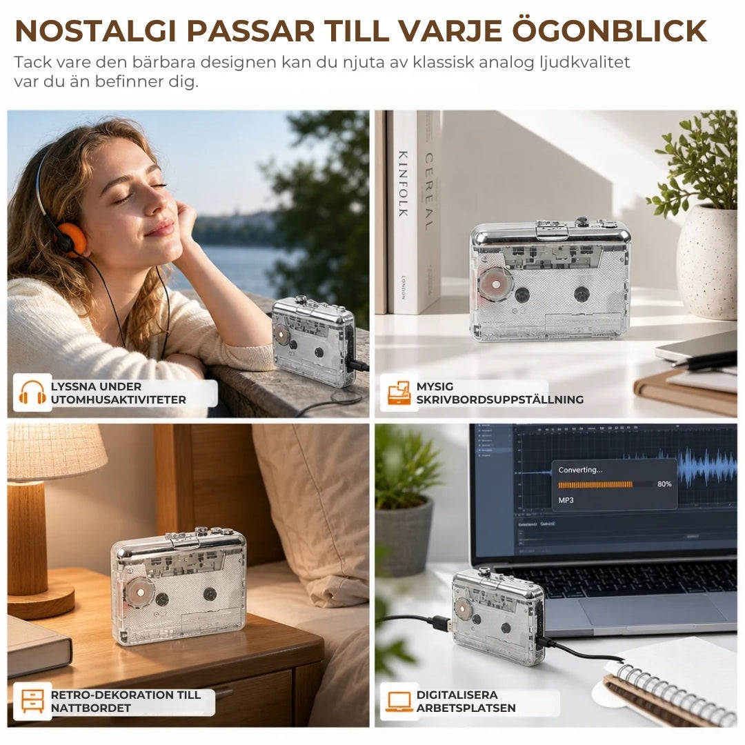 Digital kassettspelare | Omvandlare till MP3