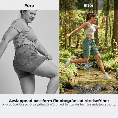 Snabbtorkande cargoshorts med fickor | DAM