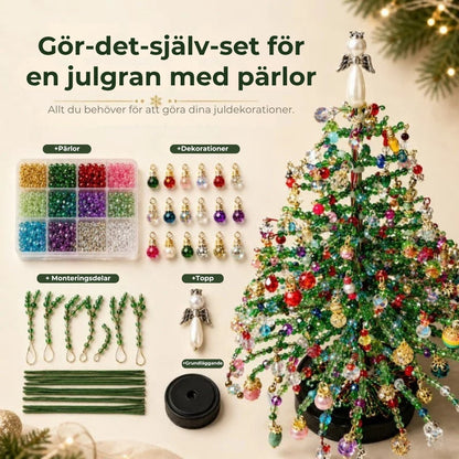 DIY-kit för Julgran med pärlor