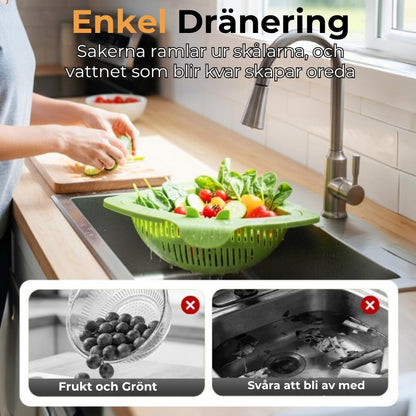 Magnetisk hörnsil för diskbänken