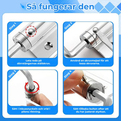 Självstängande dörrgångjärn