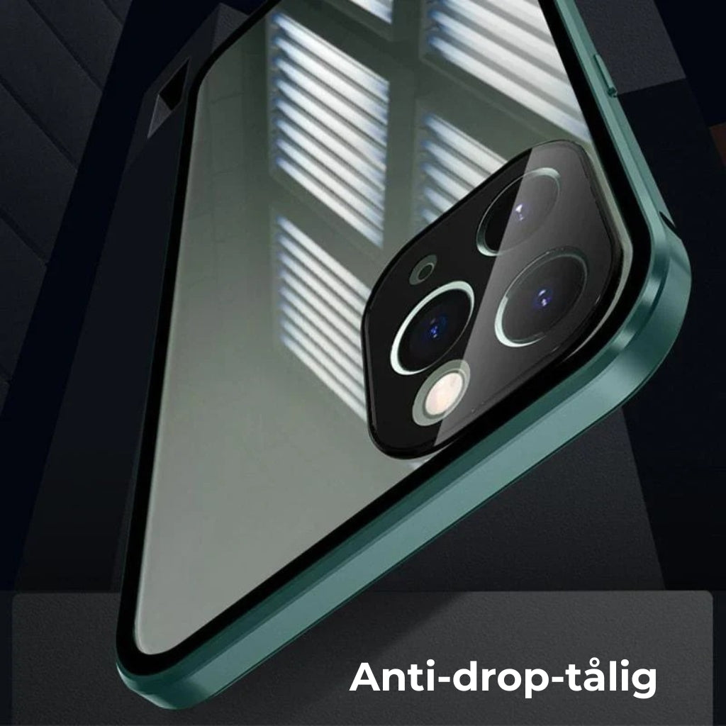 Dubbelsidigt iPhone-fodral med extra spänne