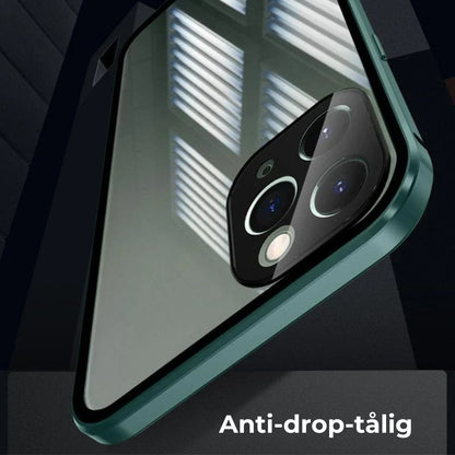 Dubbelsidigt iPhone-fodral med extra spänne