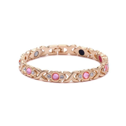 Magnetarmband i roséguld