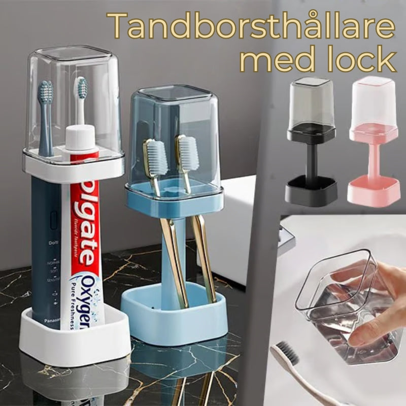 Stilig Tandborsthållare med Lock