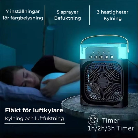 Bärbar luftkylare och luftfuktare - luftkylare fläkt