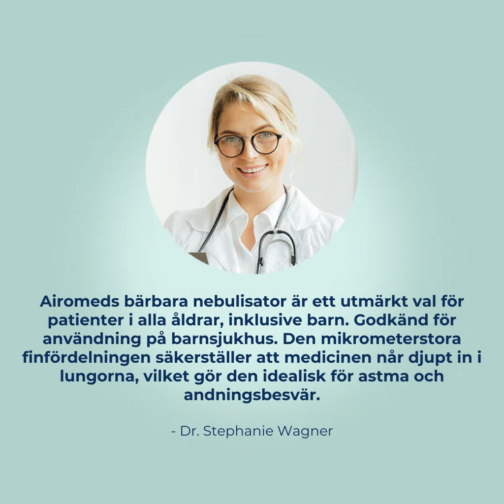 Airomed™ - Bärbar nebulisator
