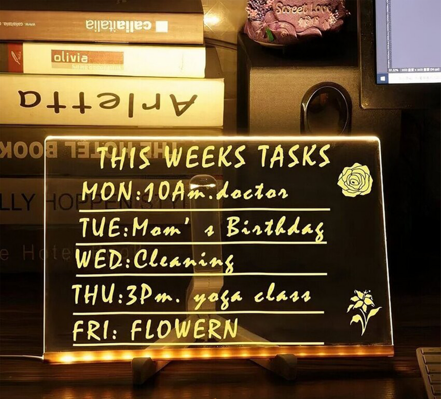 DoodleGlow™️ LED-rittavla