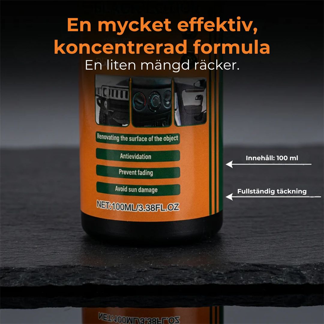 Polermedel för plast i bilar