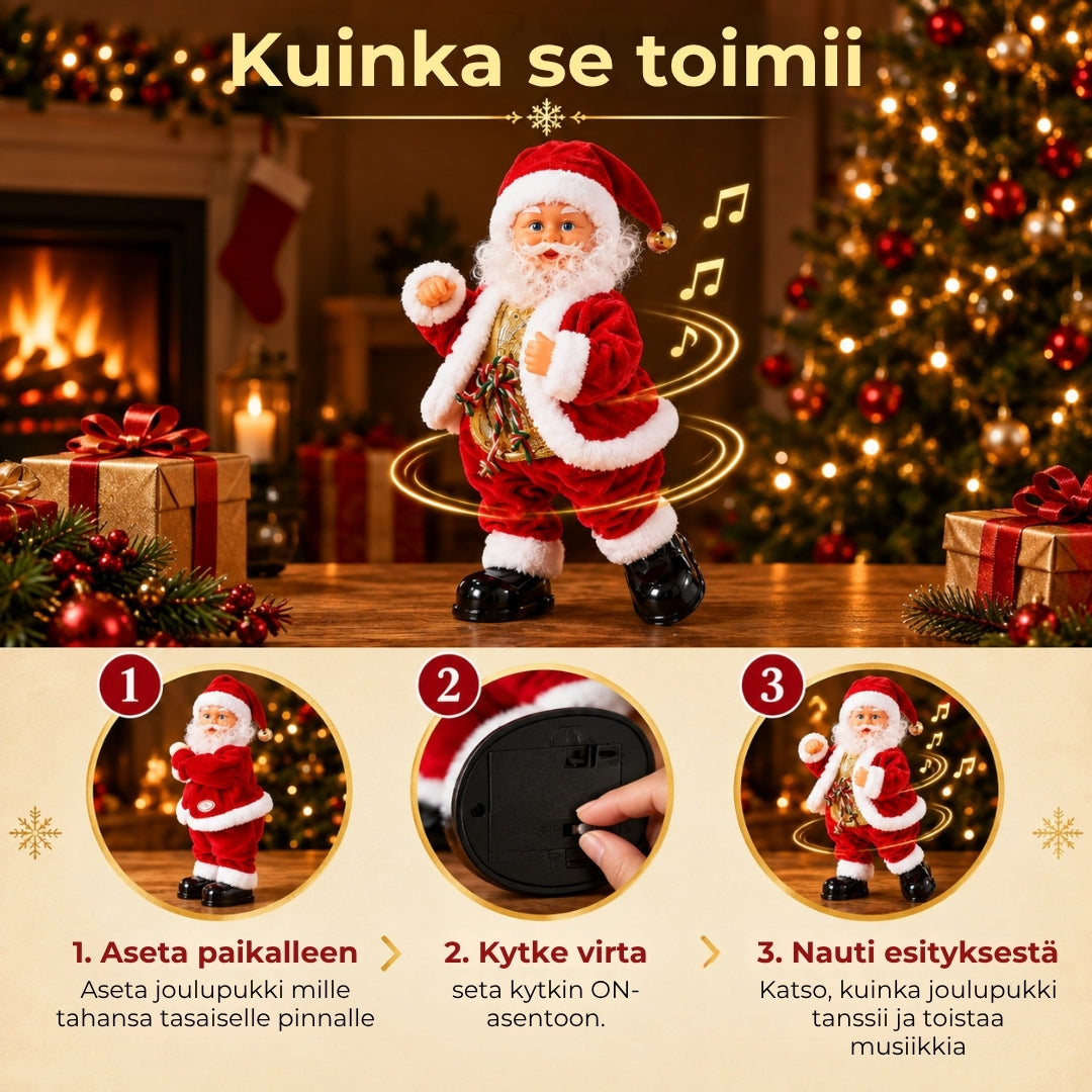 Dansande jultomte med musik