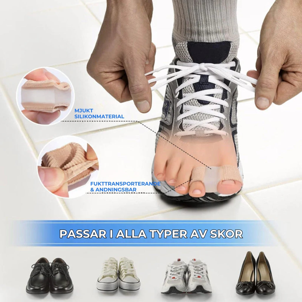 Ergonomisk tåspridare – 2 stycken