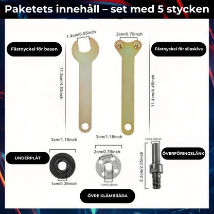 Adapter för slipskiva till borrmaskin