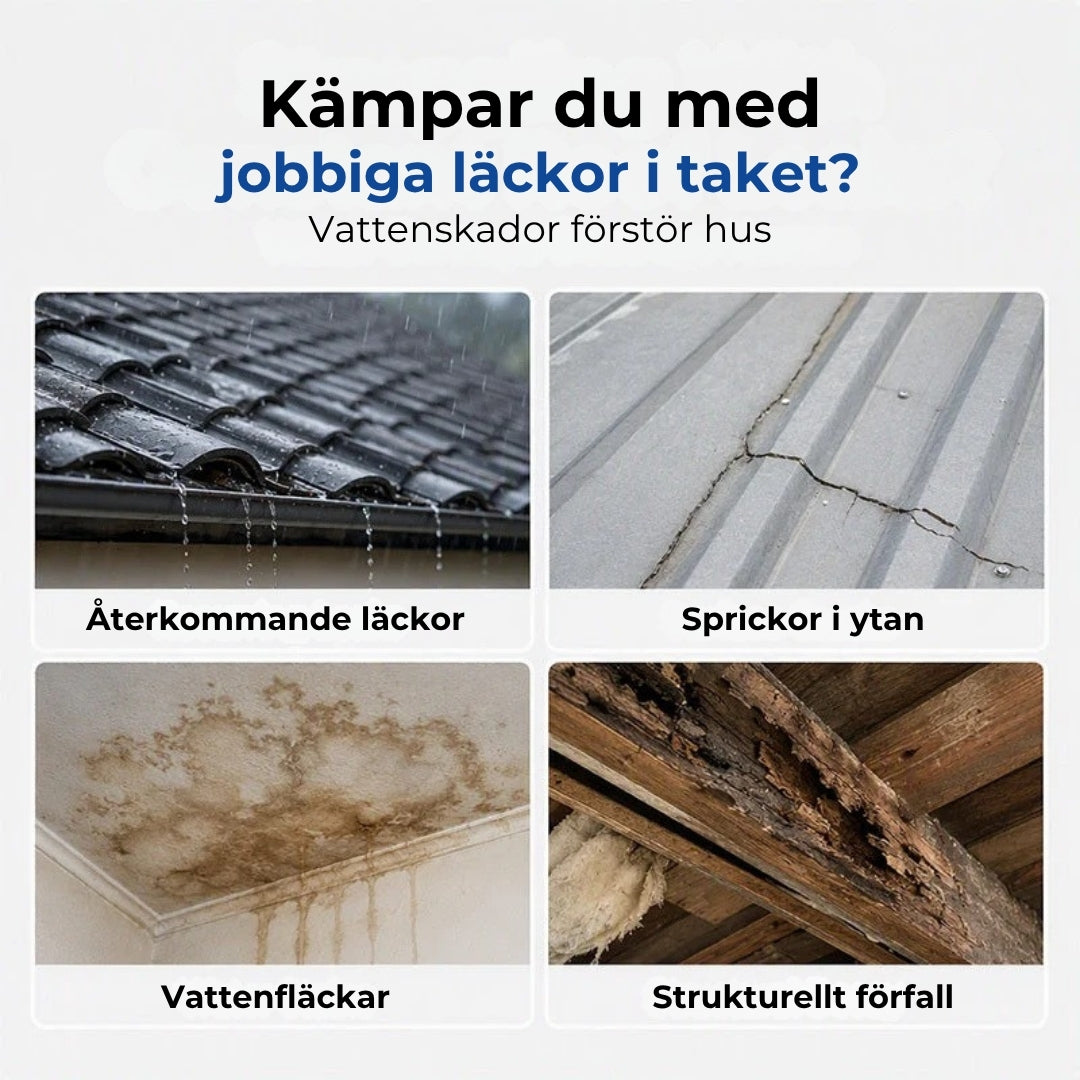 Takfogmassa med pensel – transparent och vattentät