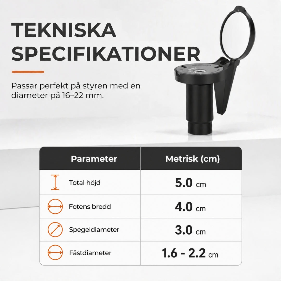 Smart Cykelspegel | 360°