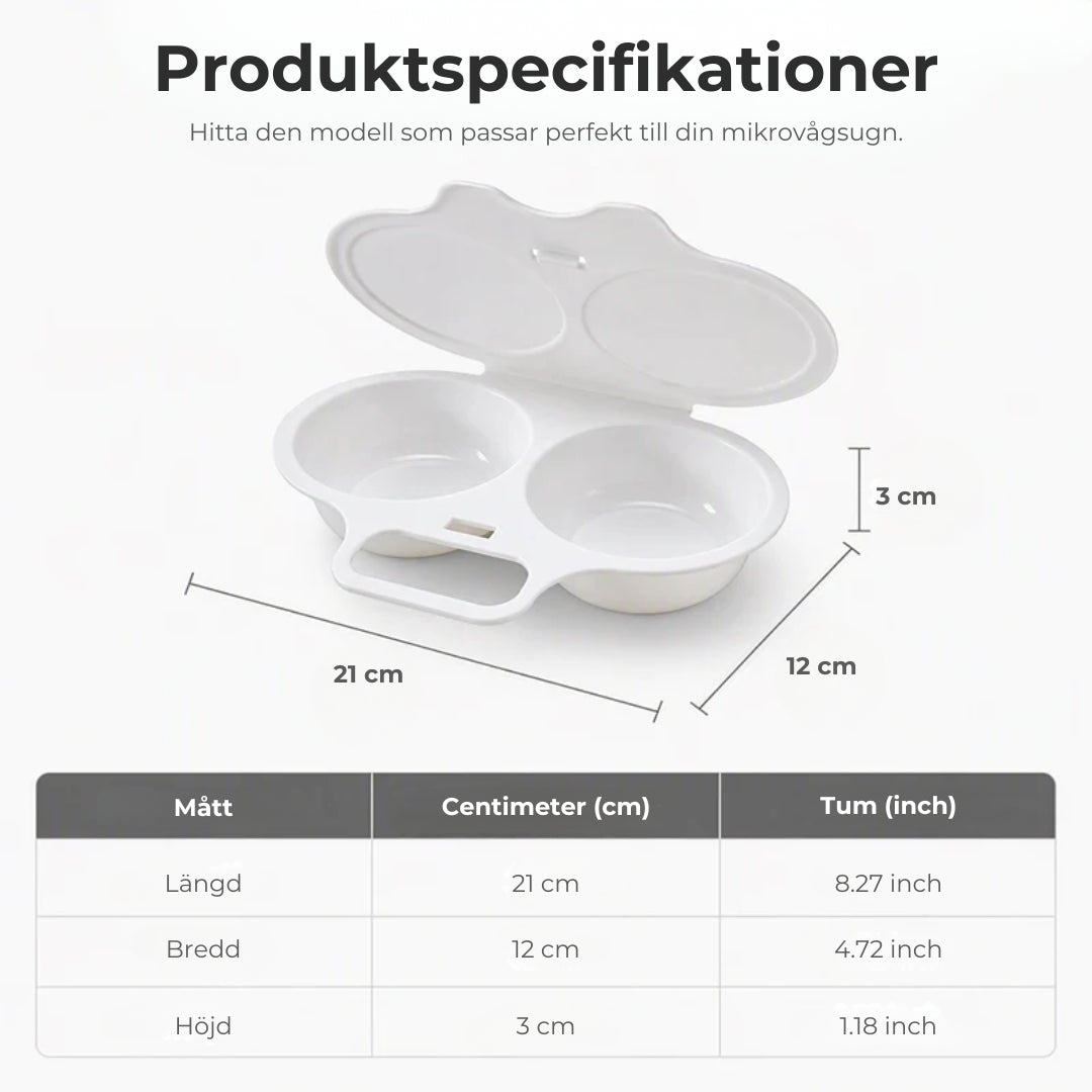 Äggkokare för Micro | Med lock och handtag