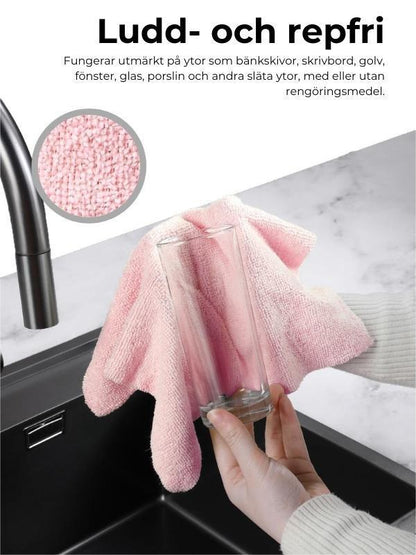 ♻️ Återanvändbara mikrofiberhanddukar på rulle (20 st)