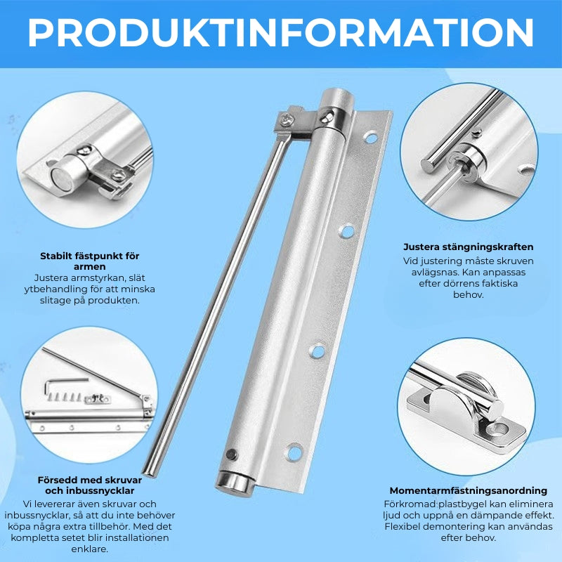 Självstängande dörrgångjärn